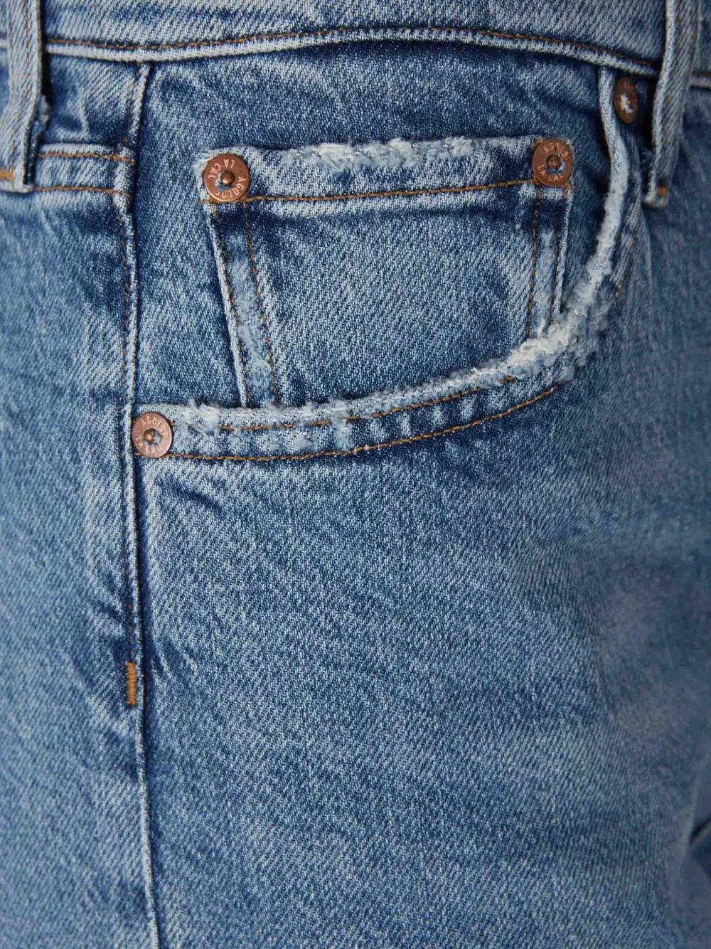  Agolde Pantalones Rectos Holgados - Azul 