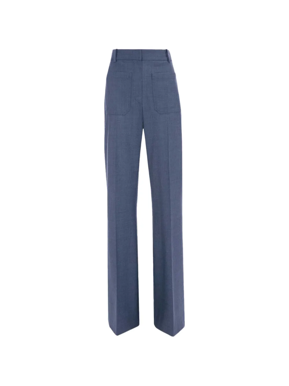 Victoria Beckham Alina patch-pocket tailored trousers - Blu