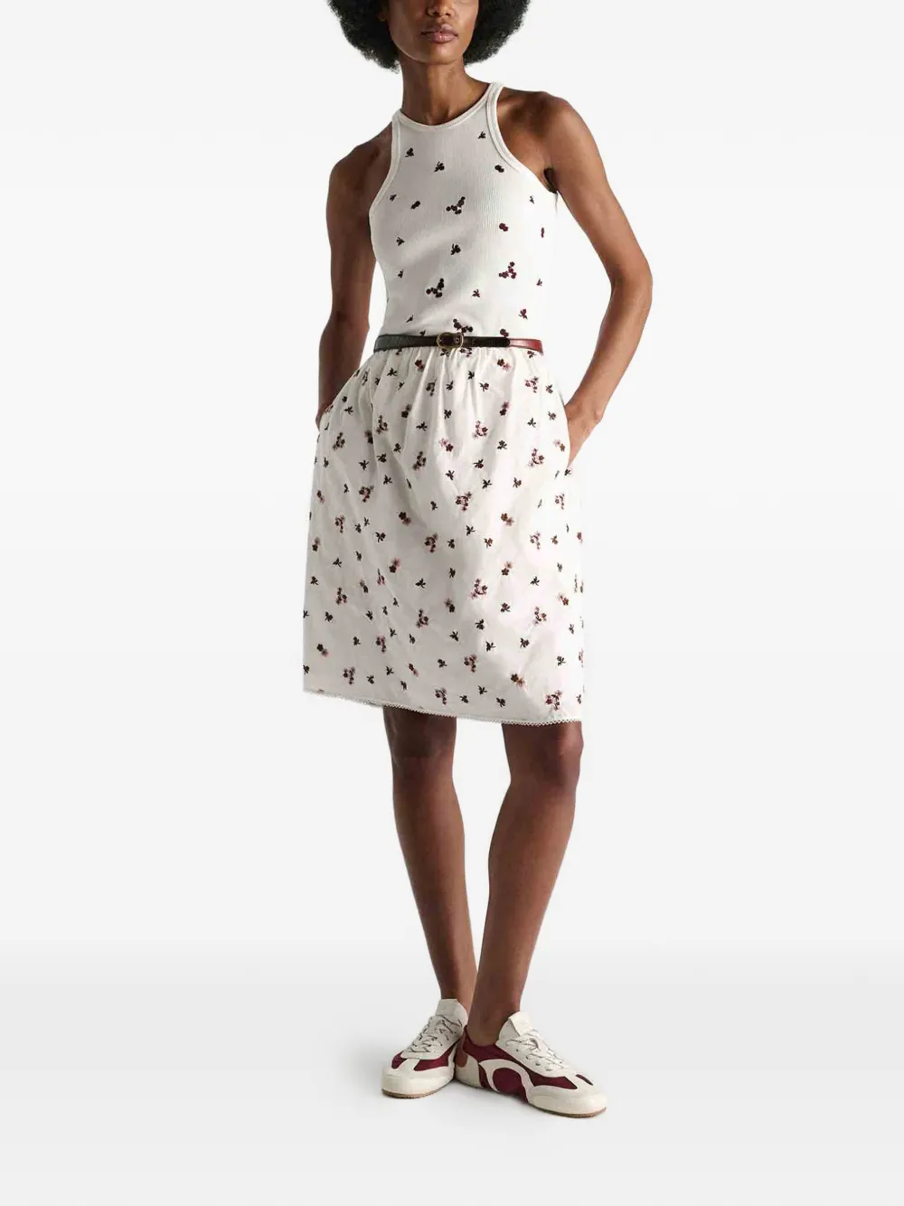  Dorothee Schumacher Top Sin Mangas Seduction Bordado - Blanco 