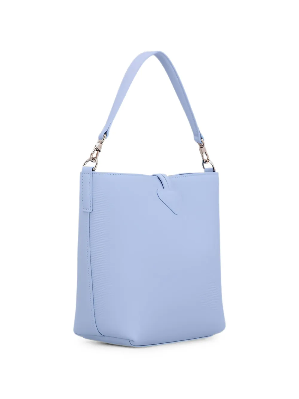 Longchamp Kleine Le Roseau leren schoudertas Blauw