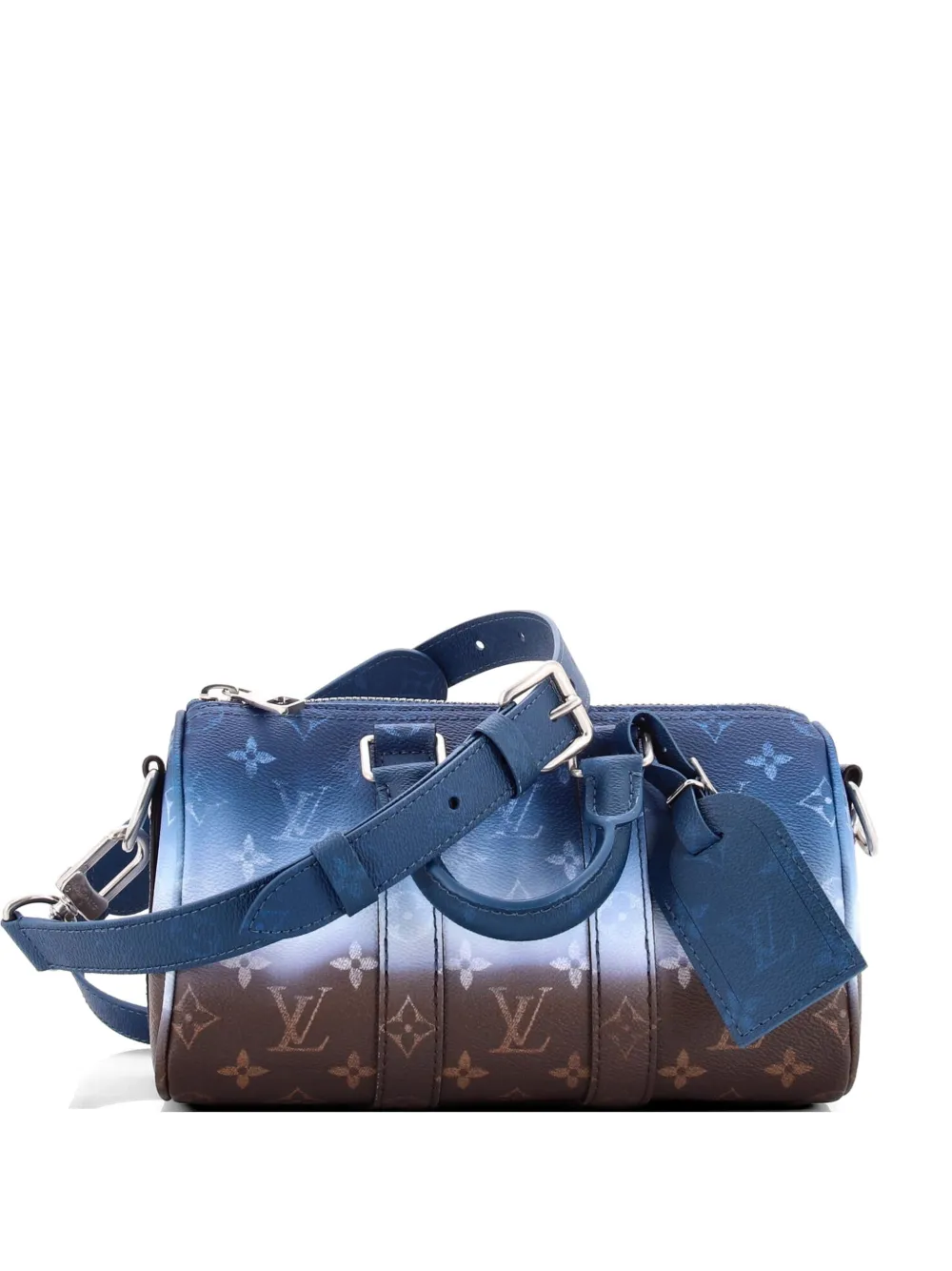 Louis Vuitton Pre-Owned Keepall Bandouliere Bag Pigment Monogram Canvas 25 travel bag - Blau