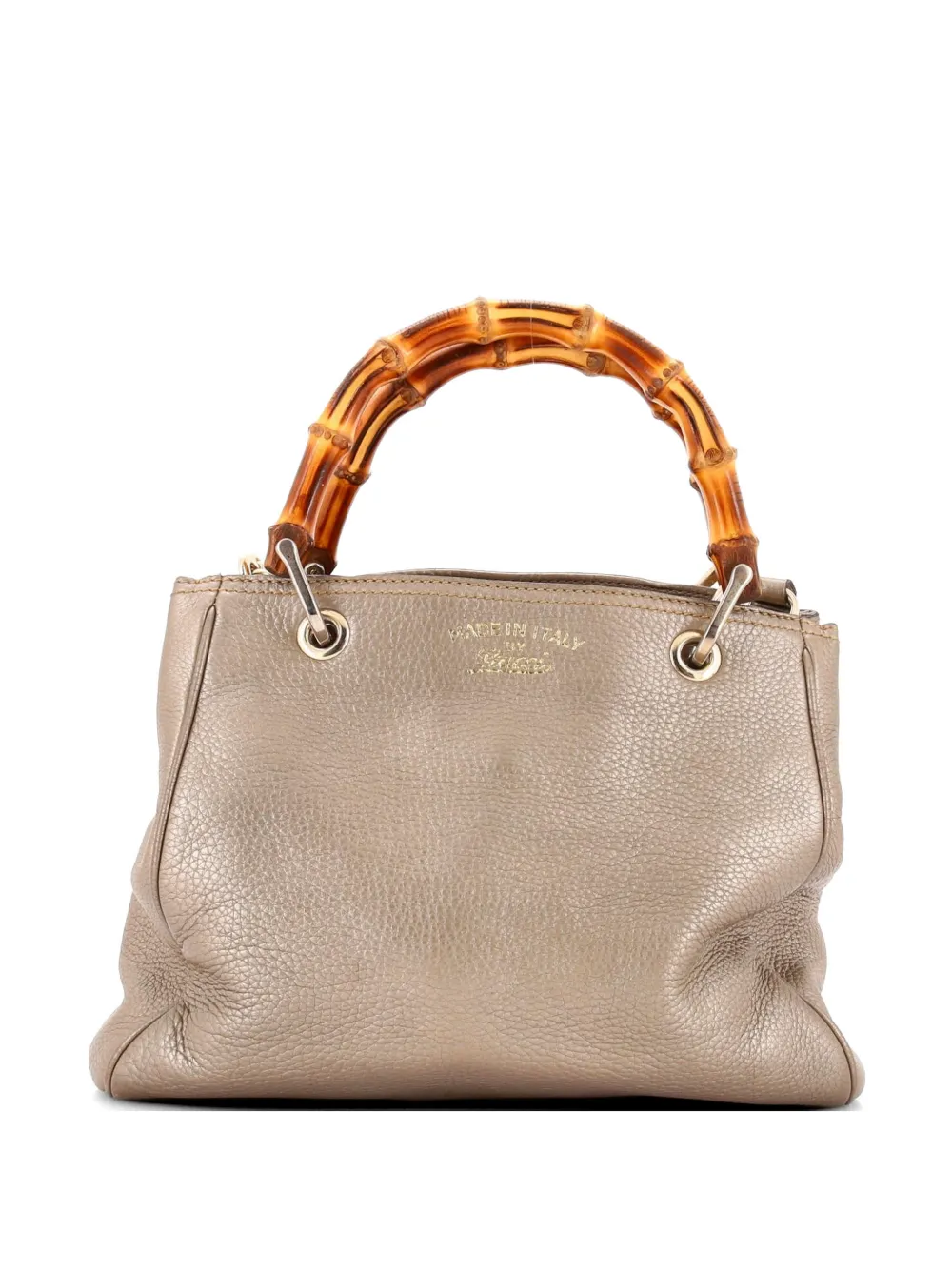 Gucci Pre-Owned Bamboo Shopper Leather Small tote bag - Gold