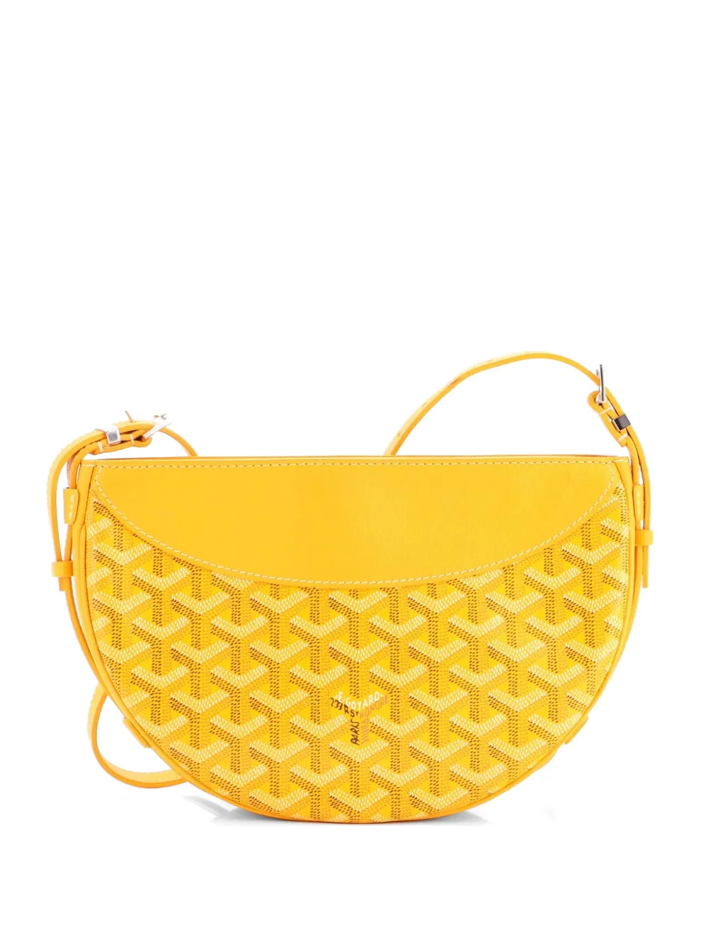 Goyard Pre-Owned Hirondelle Coated Canvas and Leather shoulder bag - Arancione
