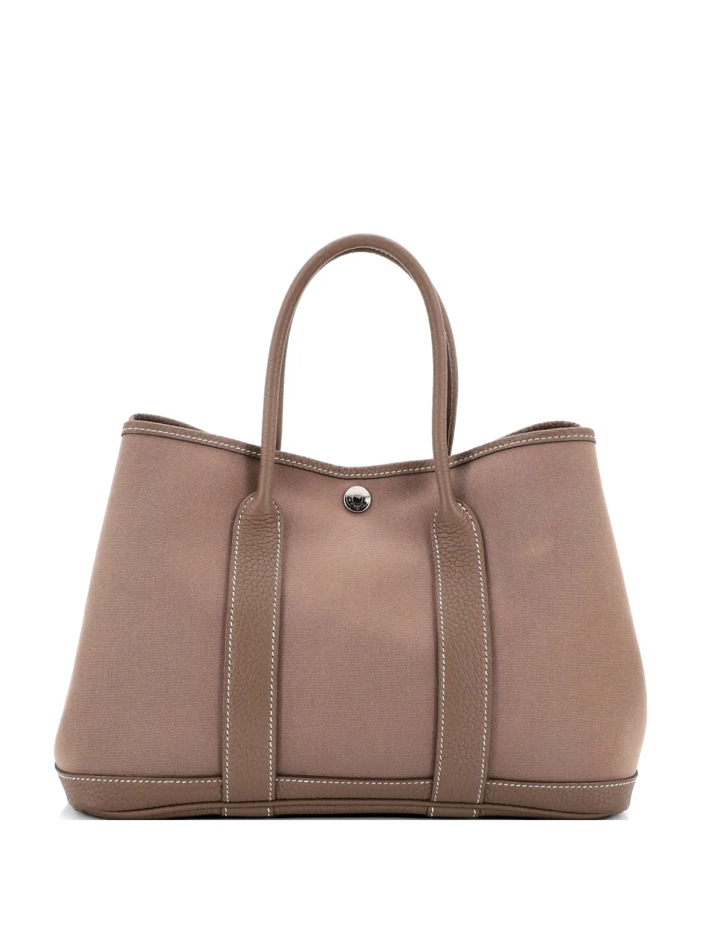 Hermès Pre-Owned Garden Party Toile and Leather 30 tote bag - Grigio