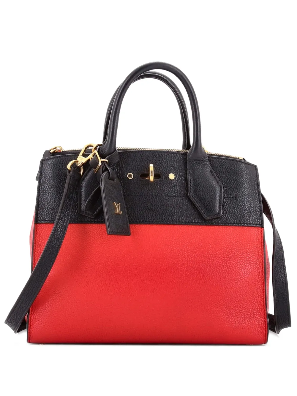 Louis Vuitton Pre-Owned City Steamer Handbag Leather PM satchel - Red