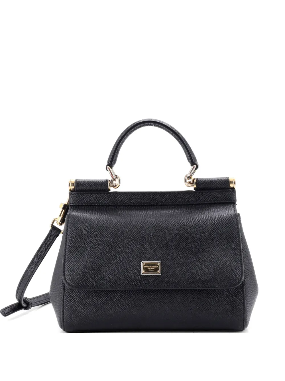 Dolce & Gabbana Pre-Owned Miss Sicily Bag Leather Small satchel - Nero