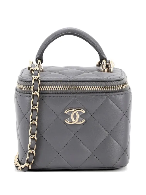 CHANEL Pre-Owned クラシック トップハンドル バニティケース ウィズ