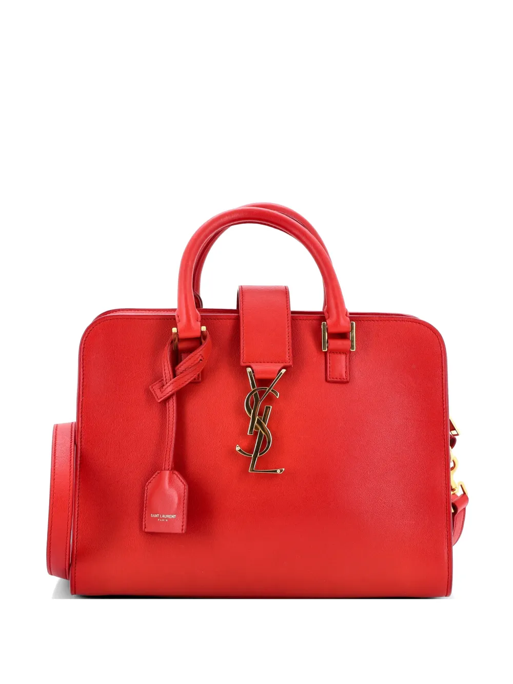 Saint Laurent Pre-Owned Monogram Cabas Leather Baby satchel - Red