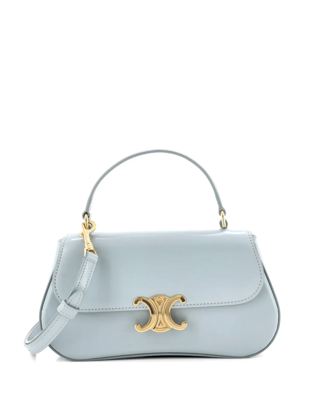 Celine Pre-Owned Lola Triomphe Top Handle Bag Leather Teen satchel - Blu