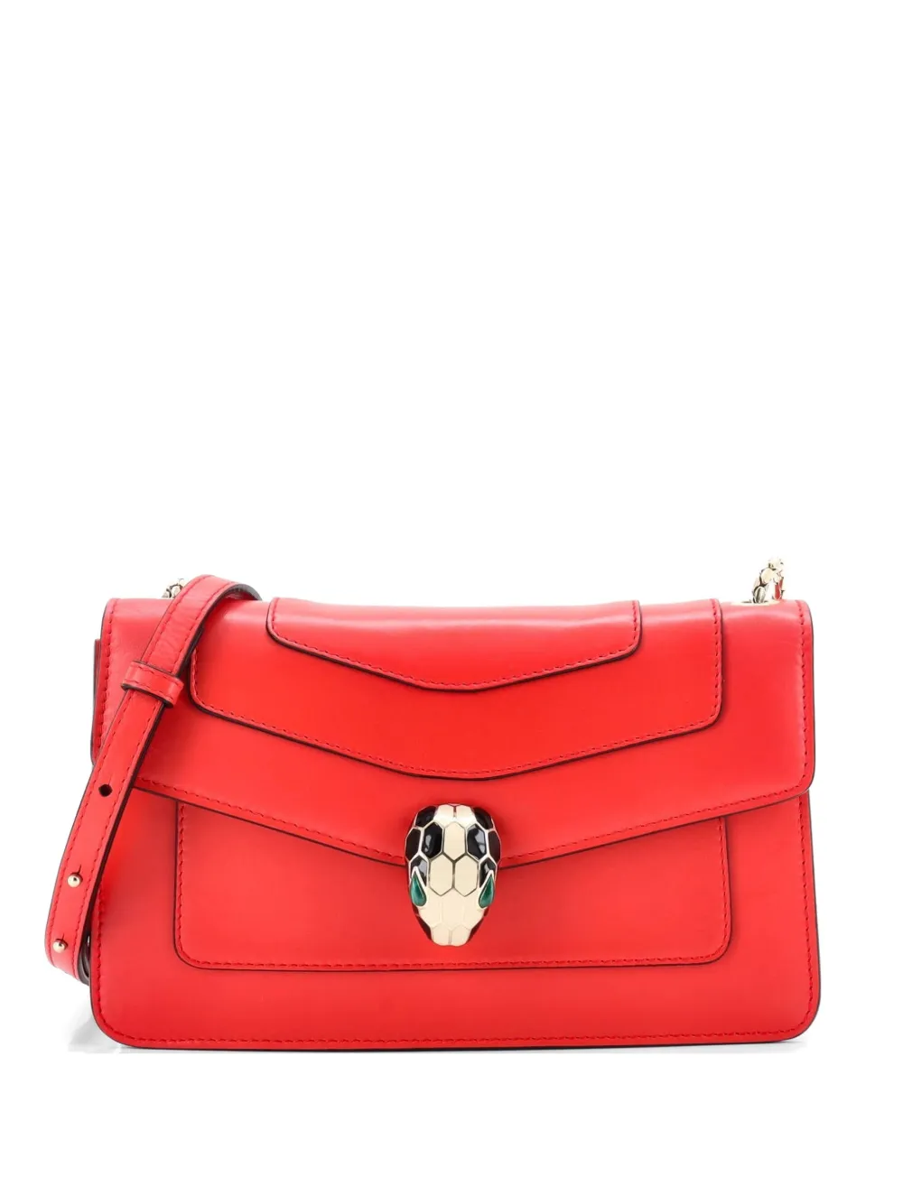 Bvlgari Pre-Owned Serpenti Leather Small crossbody bag - Red