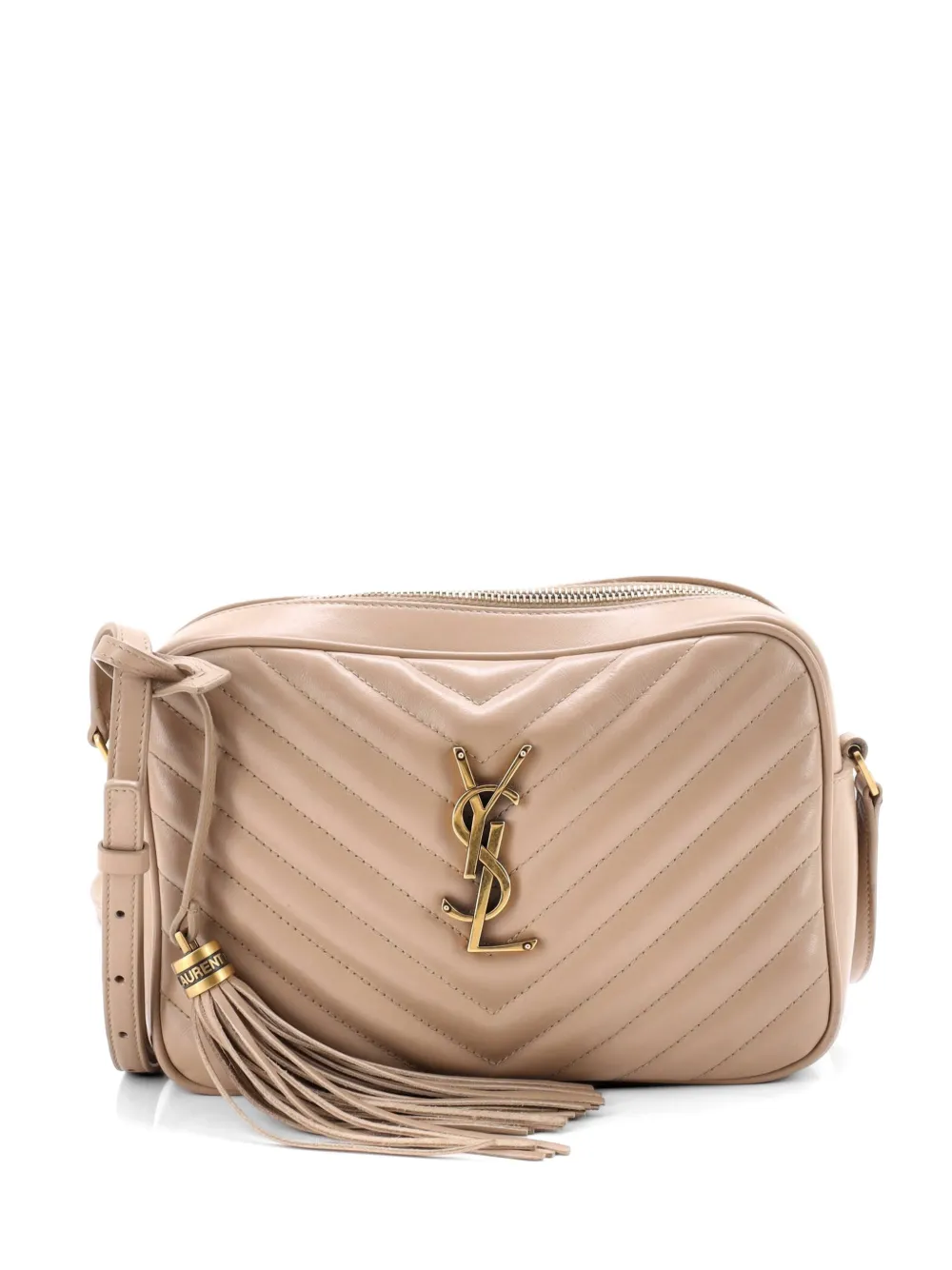 Saint Laurent Pre-Owned Lou Camera Bag Matelasse Chevron Leather Small crossbody bag - Toni neutri