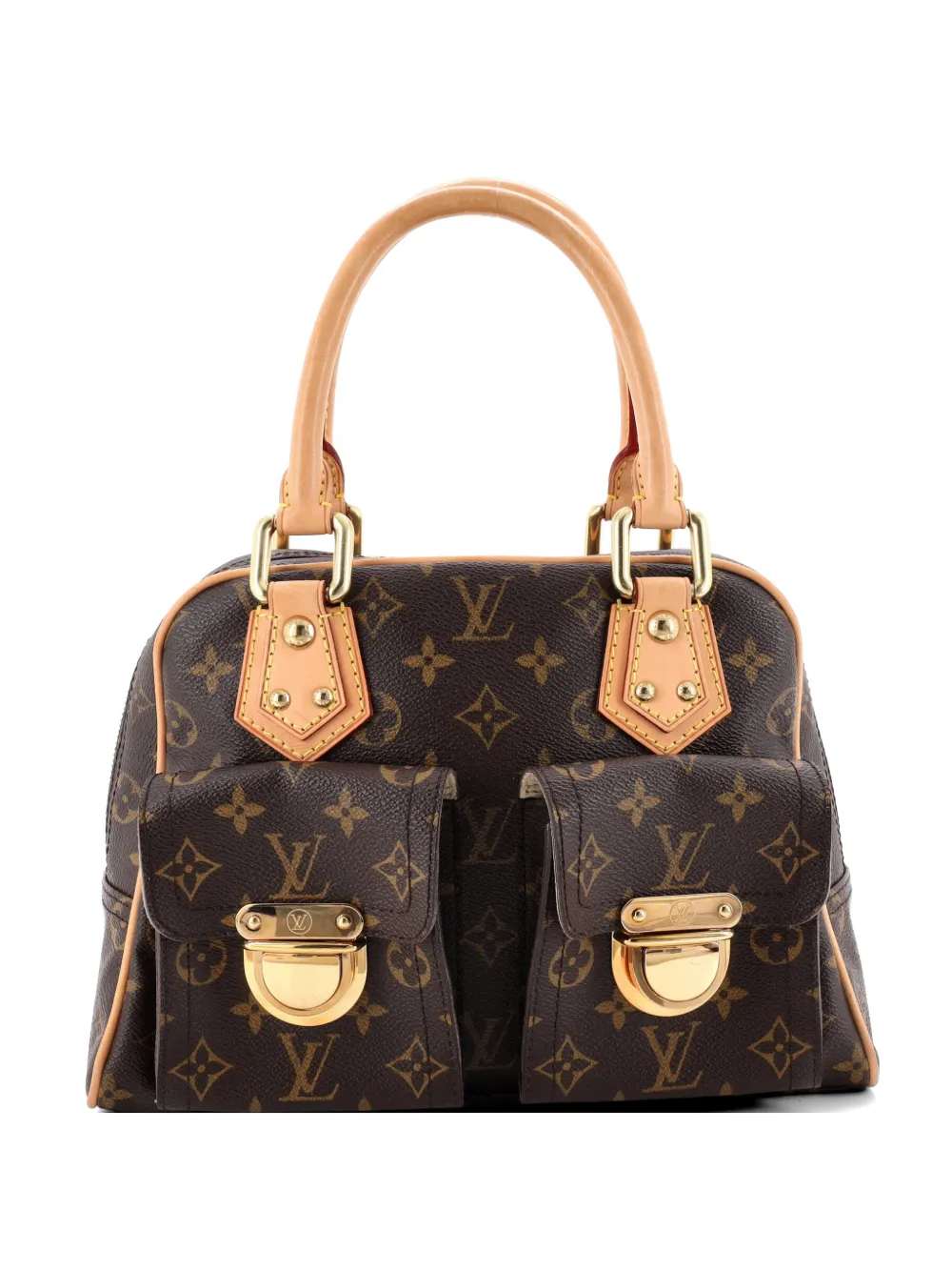 Louis Vuitton Pre-Owned Manhattan Handbag Monogram Canvas PM satchel - Marrone