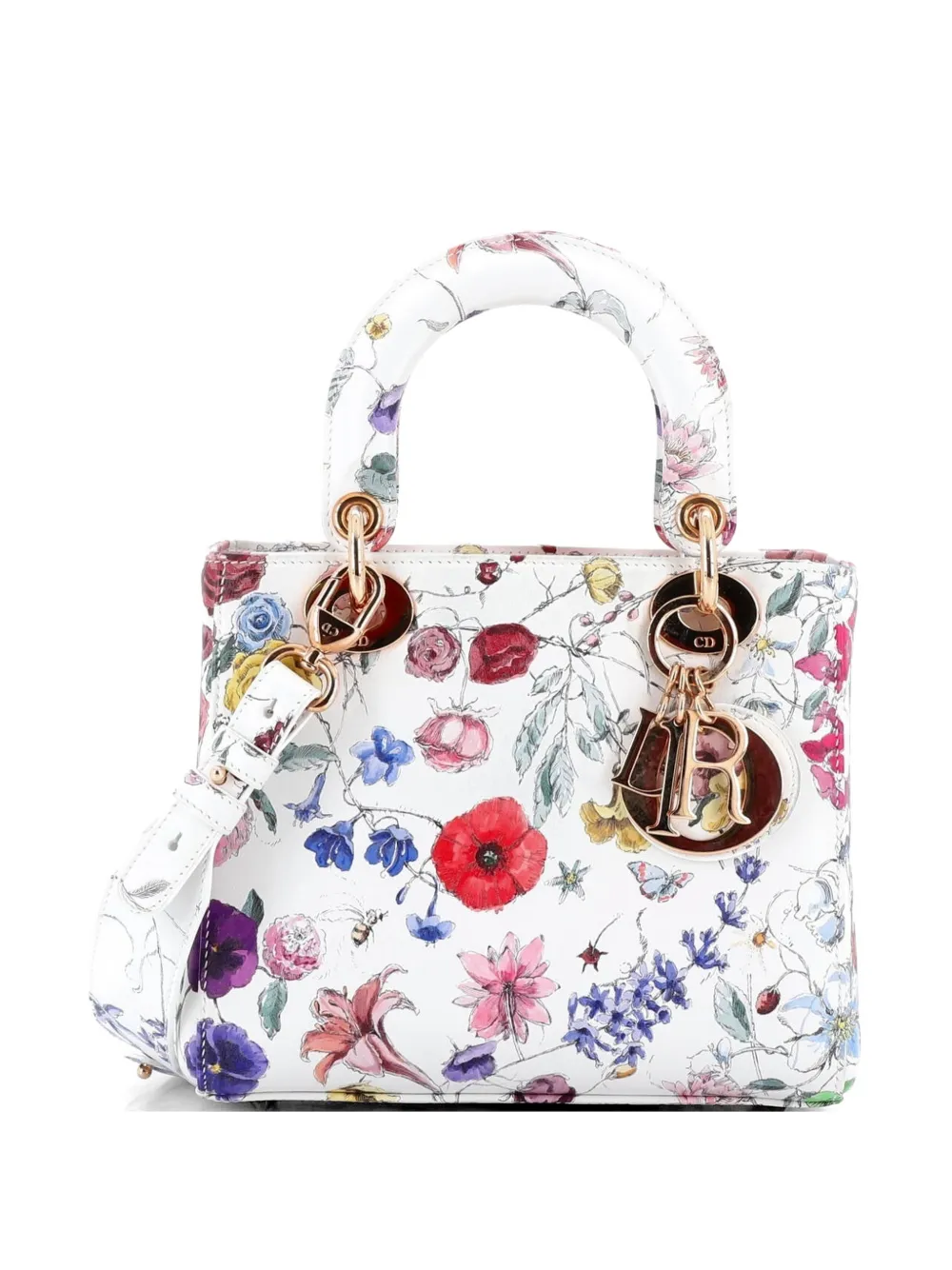 Christian Dior Pre-Owned My ABCDior Lady Dior Bag Printed Leather Small satchel - Multicolour