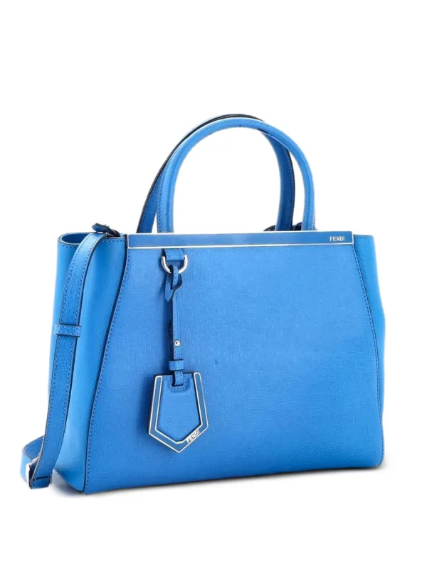 Fendi Pre-Owned トゥジュール レザー プチ サッチェルバッグ | ブルー