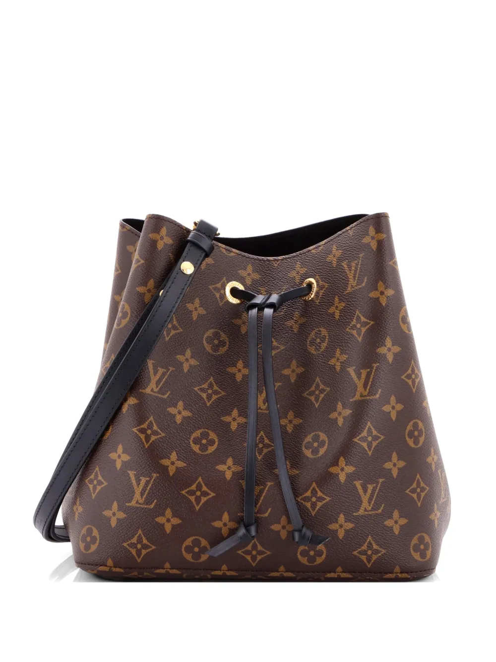 Louis Vuitton Pre-Owned NeoNoe Handbag Monogram Canvas with Leather MM bucket bag - Brown