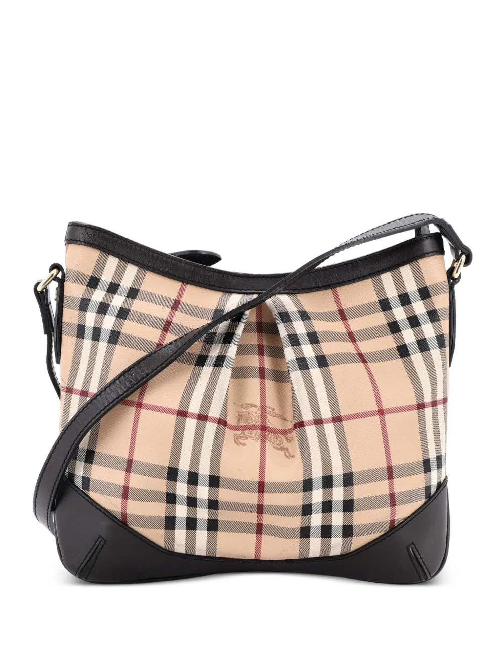 Burberry Pre-Owned Hartham Haymarket Coated Canvas Medium crossbody bag - Brown