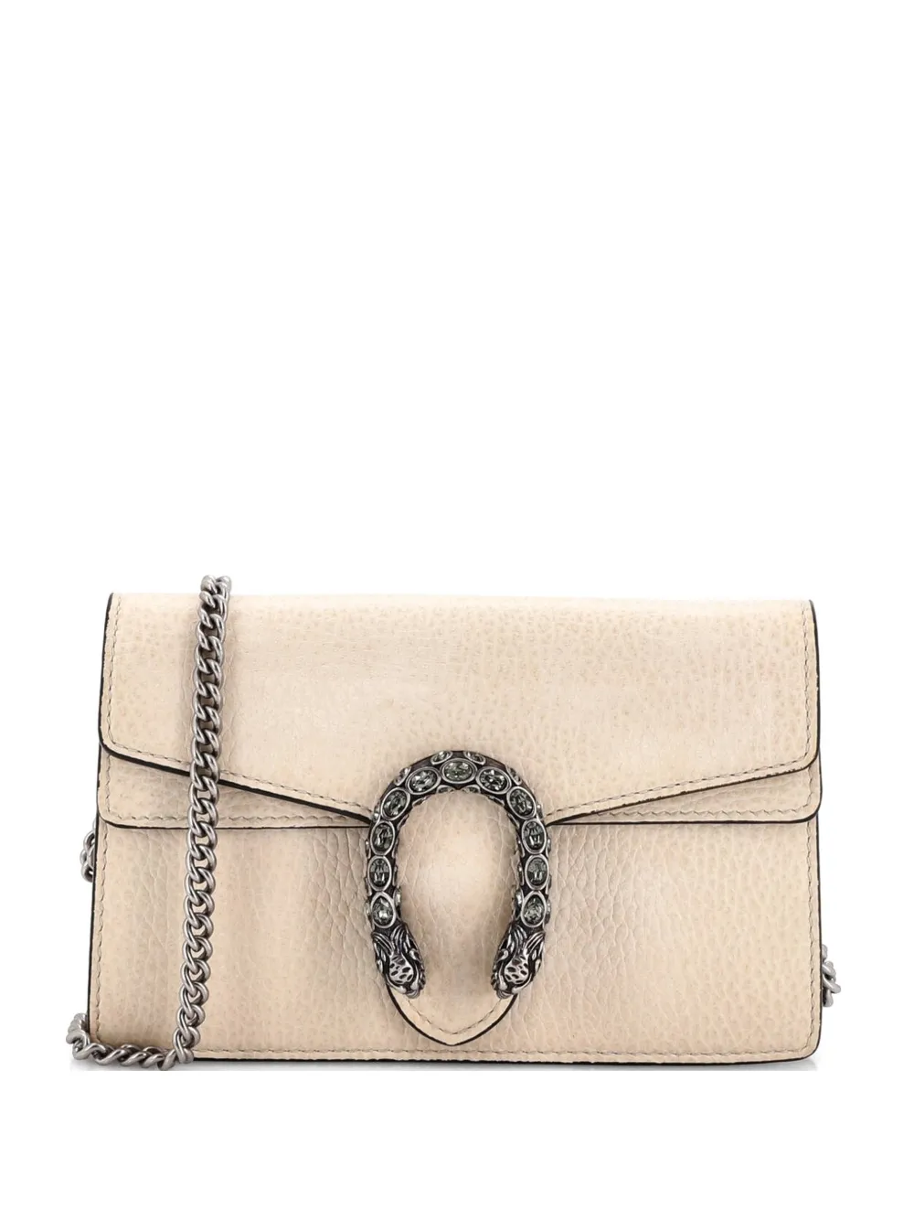 Gucci Pre-Owned Dionysus Bag Leather Super Mini clutch bag - Nude