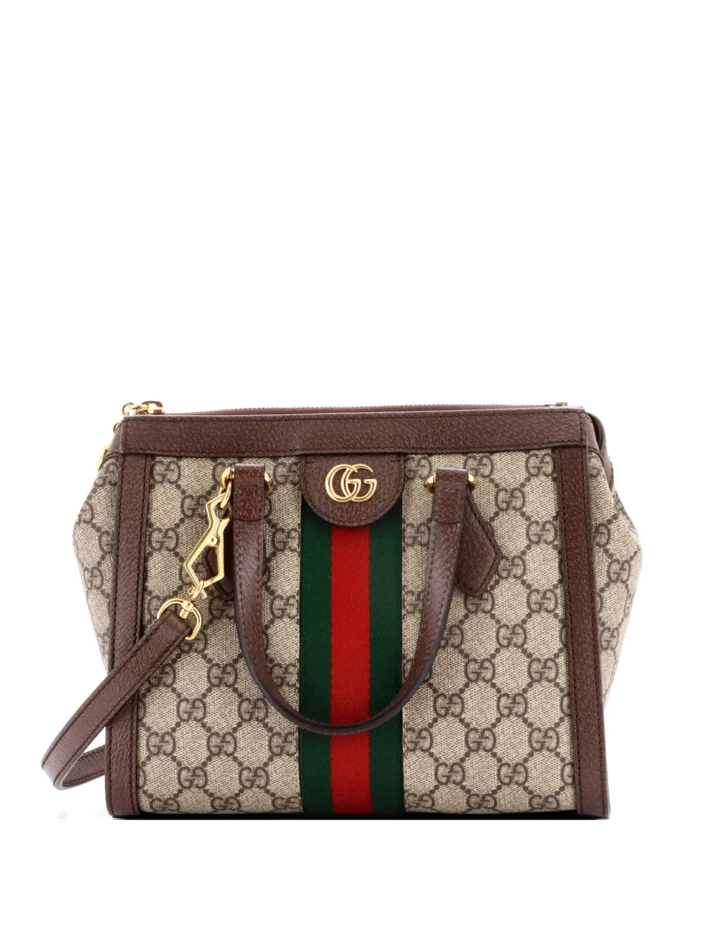 Gucci Pre-Owned Ophidia Top Handle GG Coated Canvas Small tote bag - Marrone