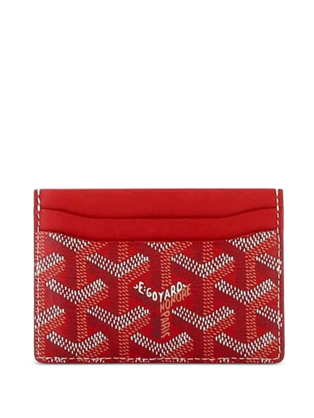Goyard Pre-Owned Saint Sulpice Kartenetui aus beschichtetem Canvas - Rot
