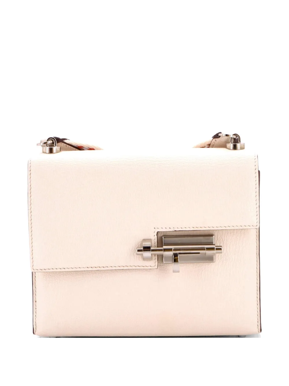 Hermès Pre-Owned Verrou Bag Chevre Mysore and Canvas Mini shoulder bag - Toni neutri