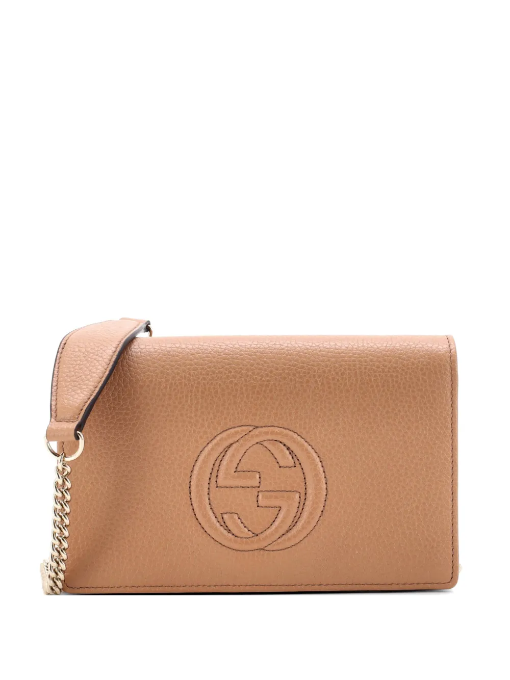 Gucci Pre-Owned Soho Wallet on Chain Leather crossbody bag - Toni neutri