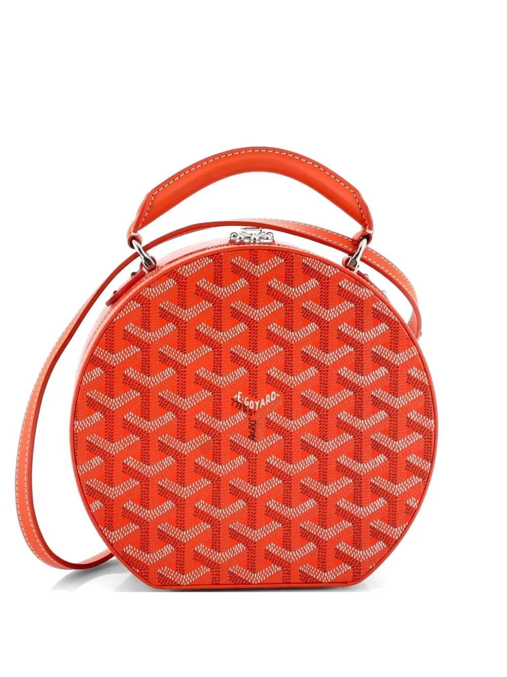 Goyard Pre-Owned Alto Hatbox Bag Coated Canvas satchel - Arancione