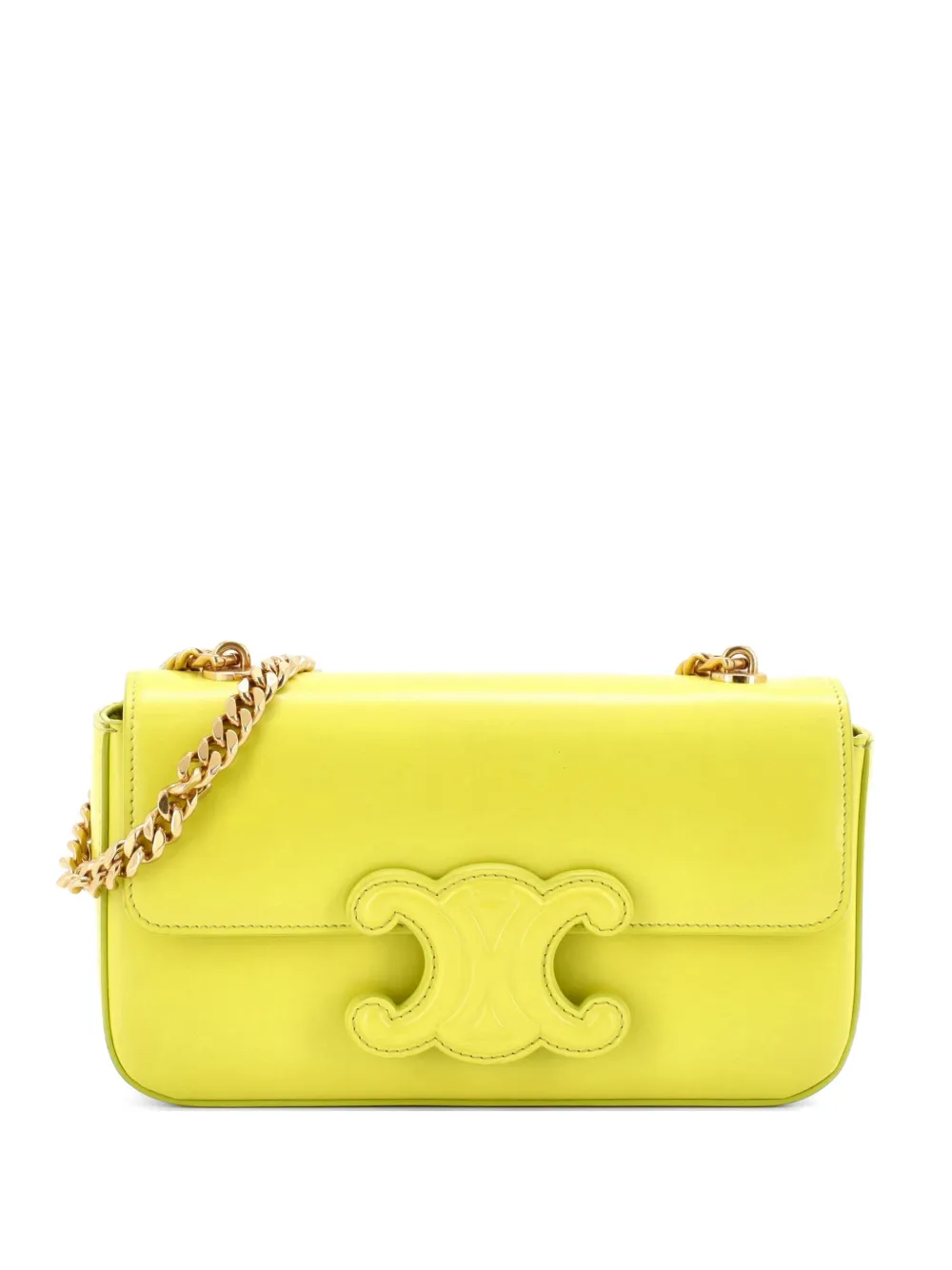 Celine Pre-Owned Triomphe Chain Leather Small shoulder bag - Giallo