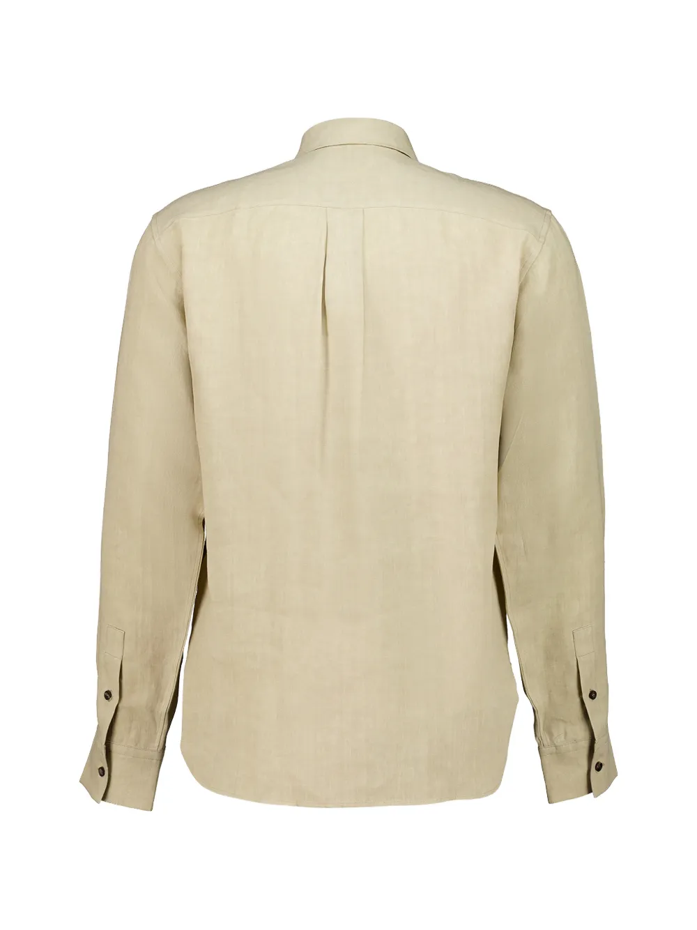 Ferragamo Blouse met opgestikte zak en knopen Beige