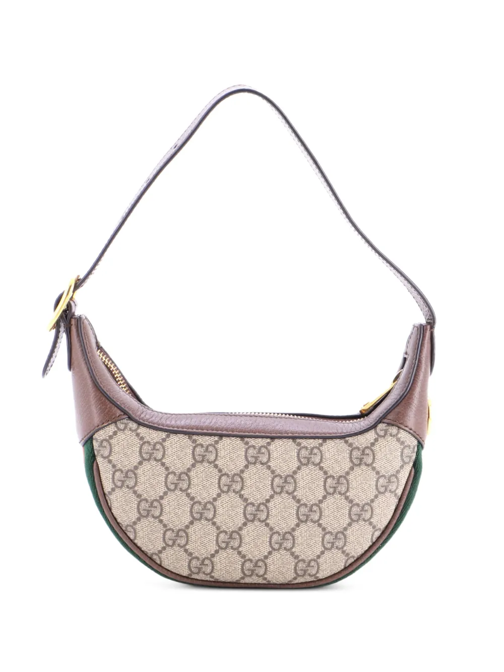 Gucci Pre-Owned Ophidia Half Moon Bag GG Coated Canvas Mini hobo bag - Marrone