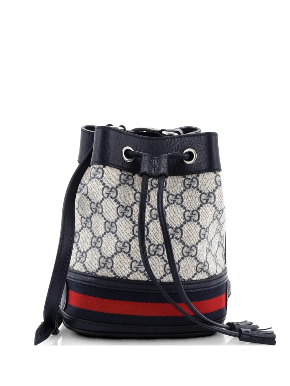 Gucci Pre-Owned Mini Ophidia GG Beuteltasche aus beschichtetem Canvas - Blau