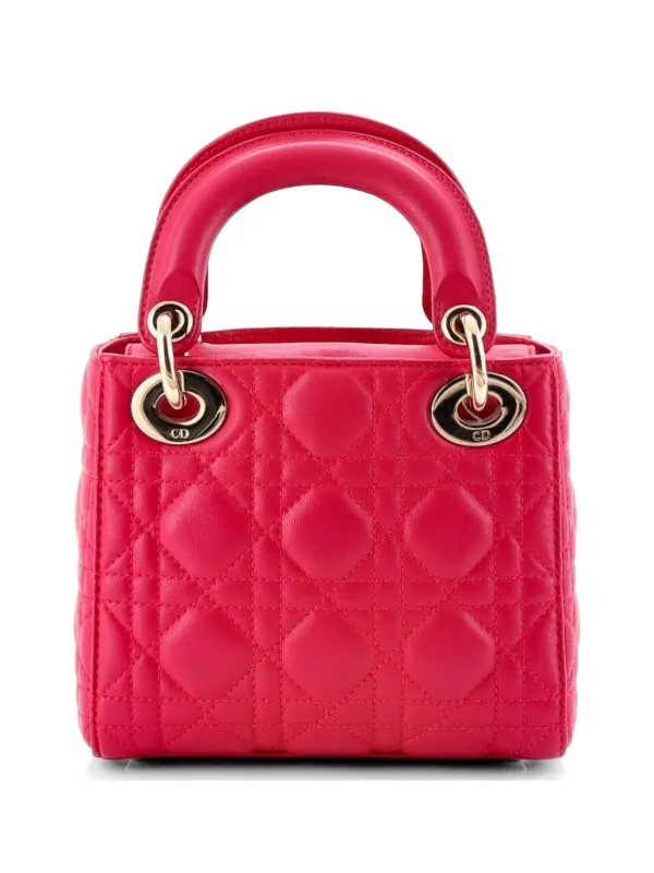 Christian Dior Pre-Owned Lady Dior Chain Bag Cannage Quilt 