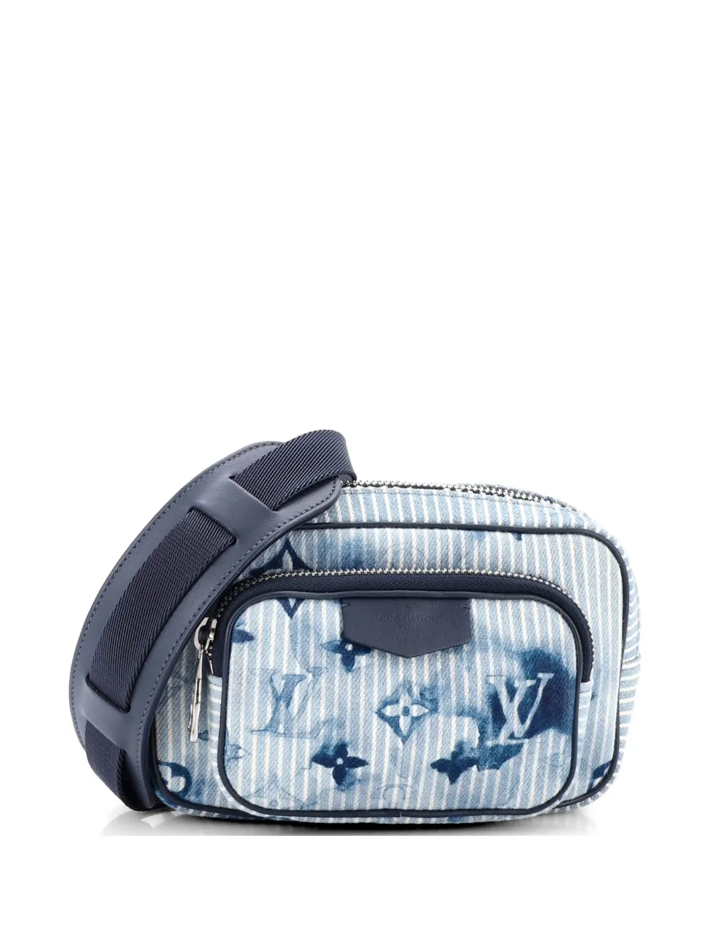 Louis Vuitton Pre-Owned Outdoor Pouch Limited Edition Monogram Watercolor Stripes Denim crossbody bag - Blau