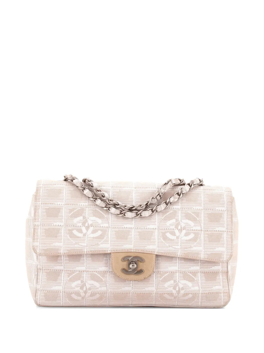 CHANEL Pre-Owned Travel Line Flap Bag Nylon Medium shoulder bag - Toni neutri
