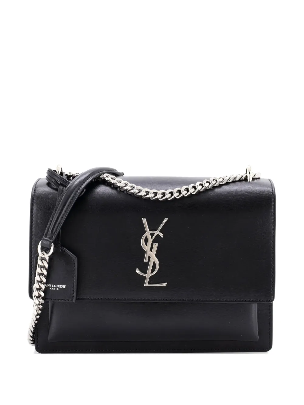Saint Laurent Pre-Owned Sunset Leather Medium crossbody bag - Black