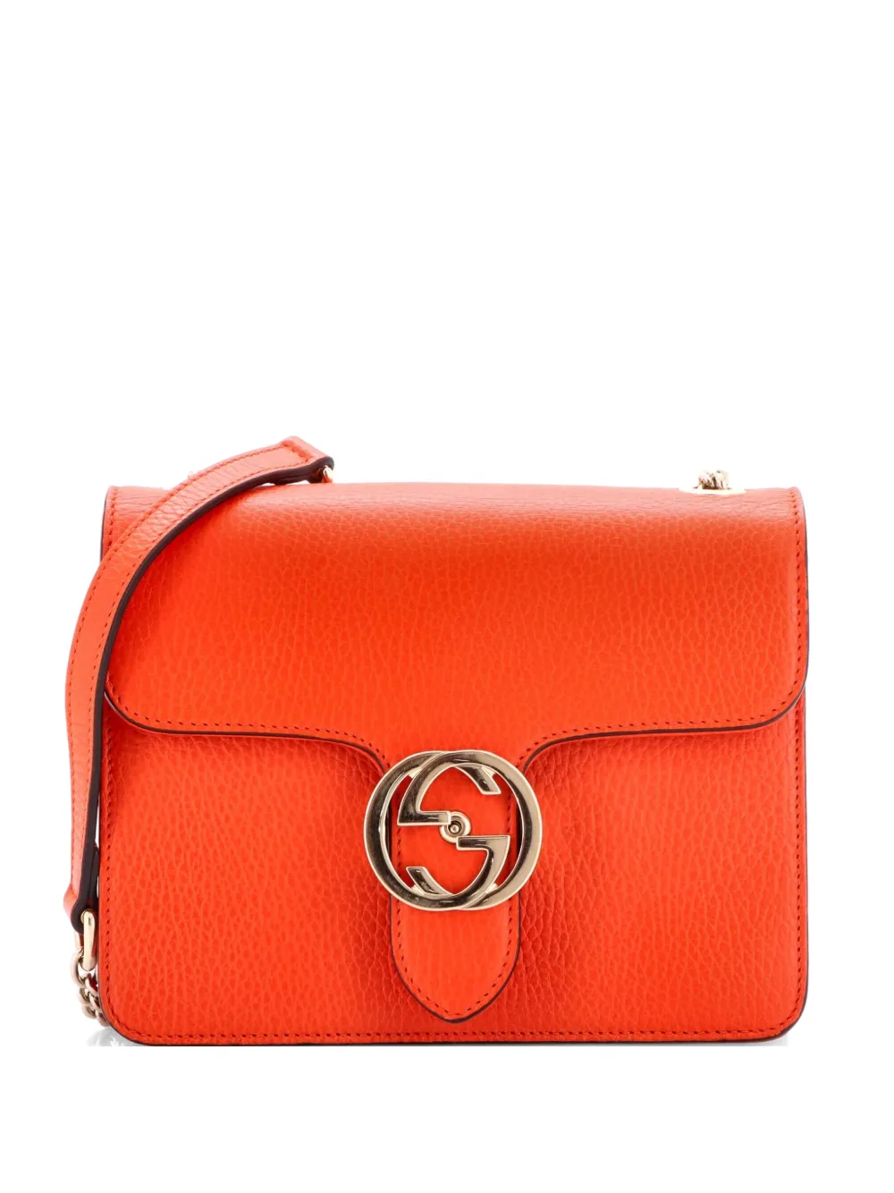 Gucci Pre-Owned Interlocking Leather Small shoulder bag - Rot