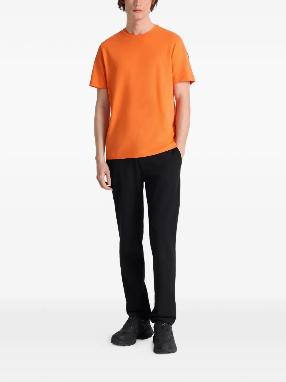 Fusalp Rivière T-shirt met logopatch Oranje