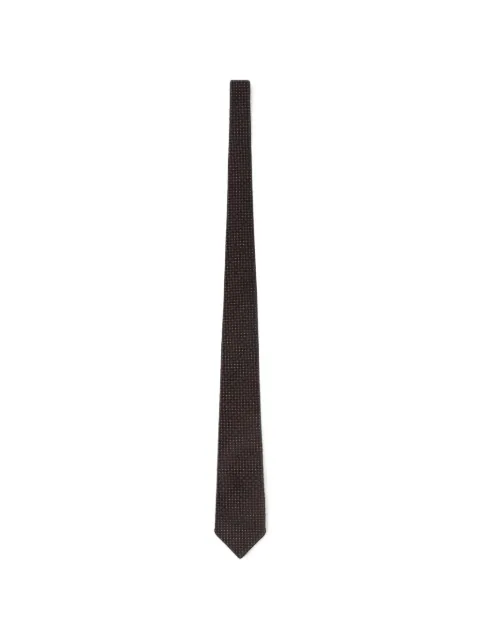 FURSAC geometric-pattern silk tie