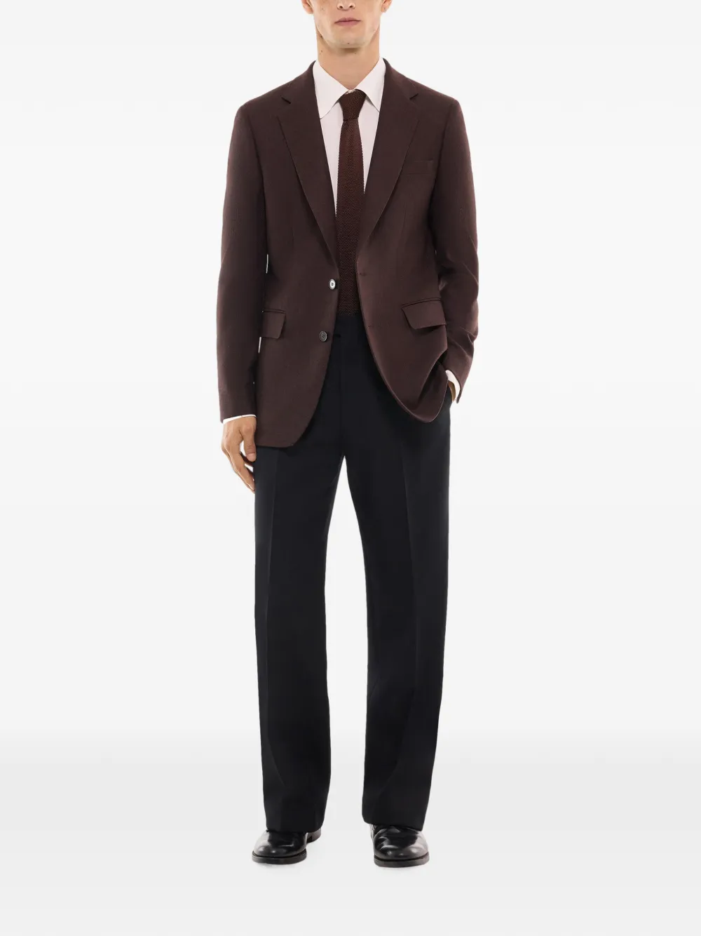 FURSAC Blazer van scheerwol Bruin