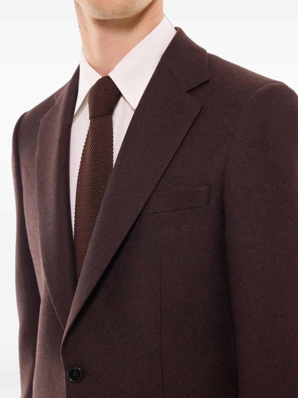 FURSAC Blazer van scheerwol Bruin