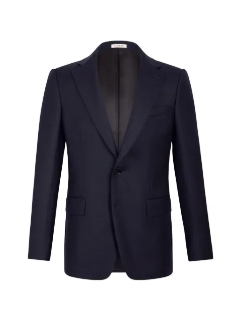 FURSAC single-breasted virgin wool-blend blazer