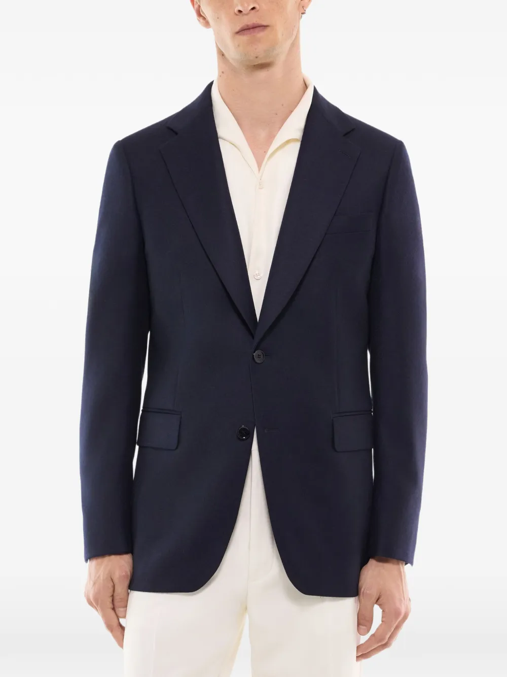 FURSAC Blazer van scheerwol Blauw