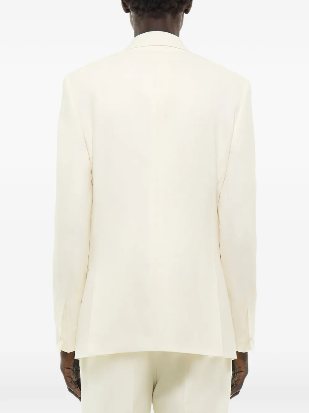 FURSAC Blazer met dubbele rij knopen van scheerwol Beige