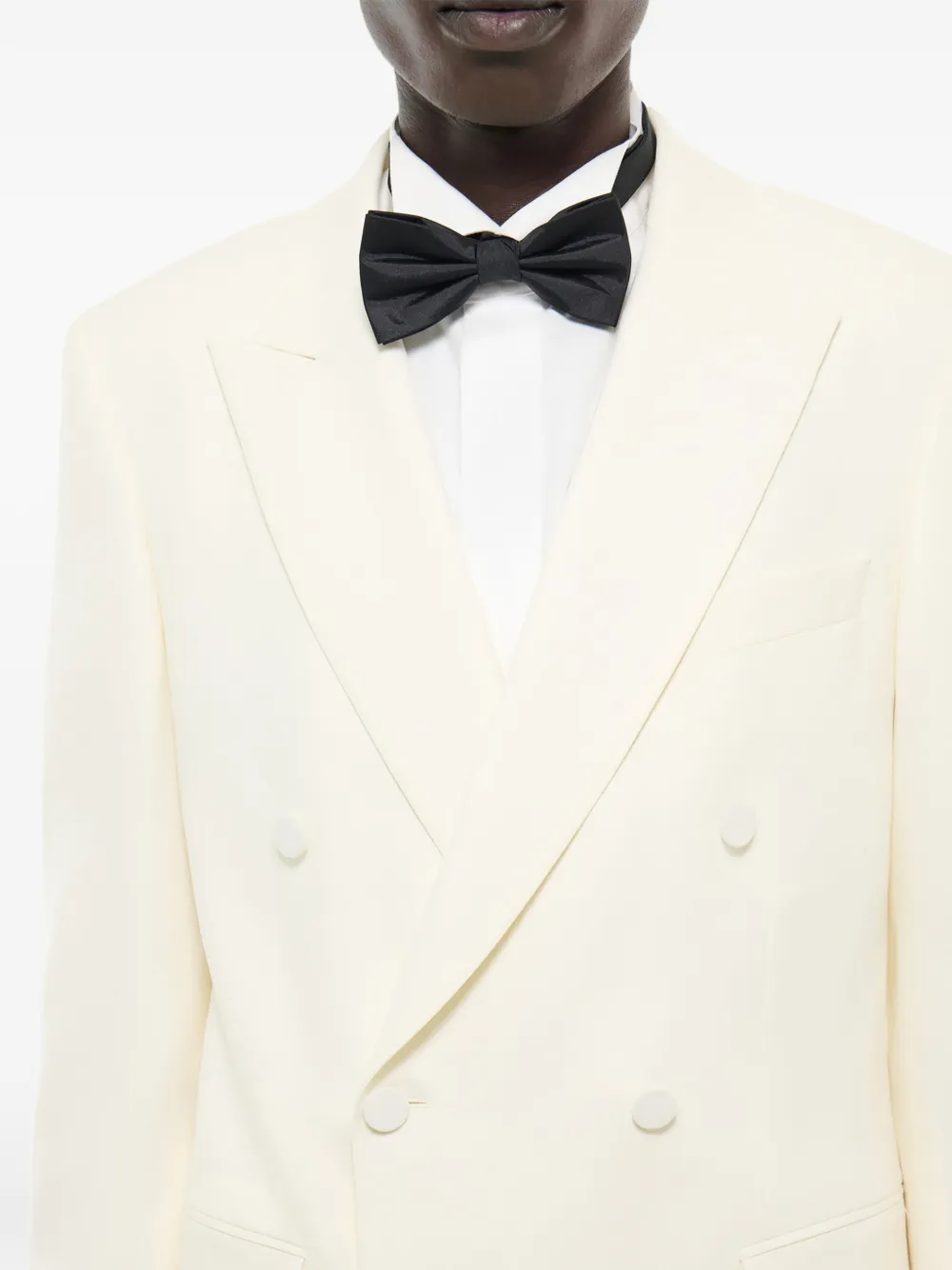 FURSAC Blazer met dubbele rij knopen van scheerwol Beige