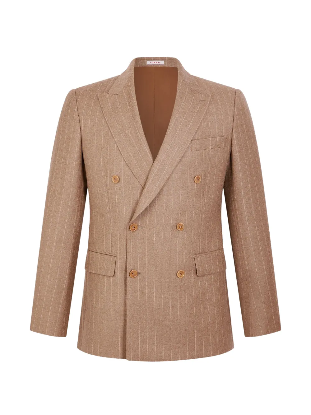 FURSAC double-breasted striped blazer