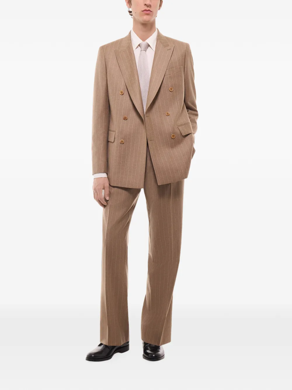 FURSAC Gestreepte blazer Bruin