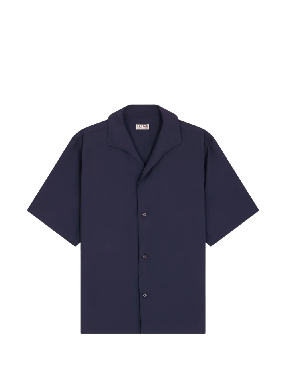 FURSAC short-sleeve camp-collar shirt - Blau