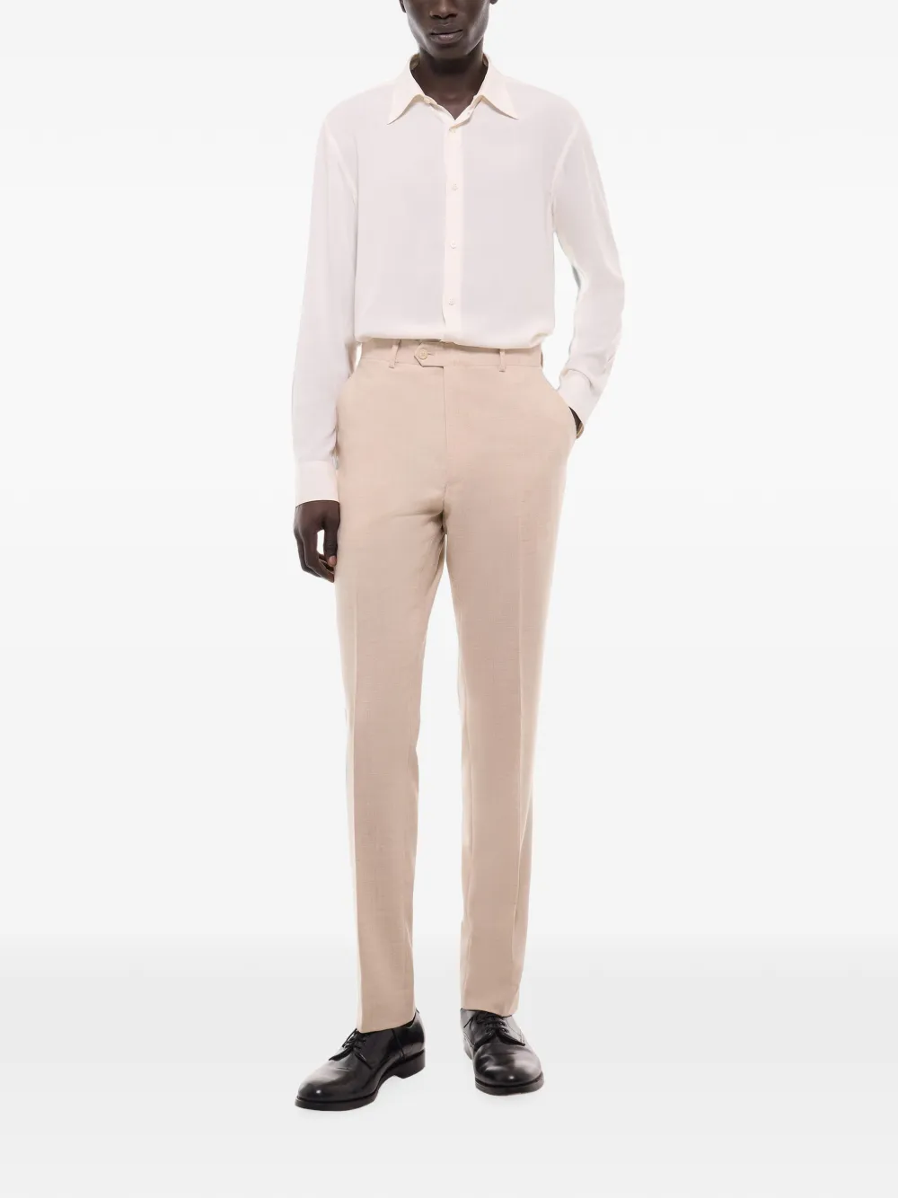 FURSAC Pantalon van scheerwol Beige