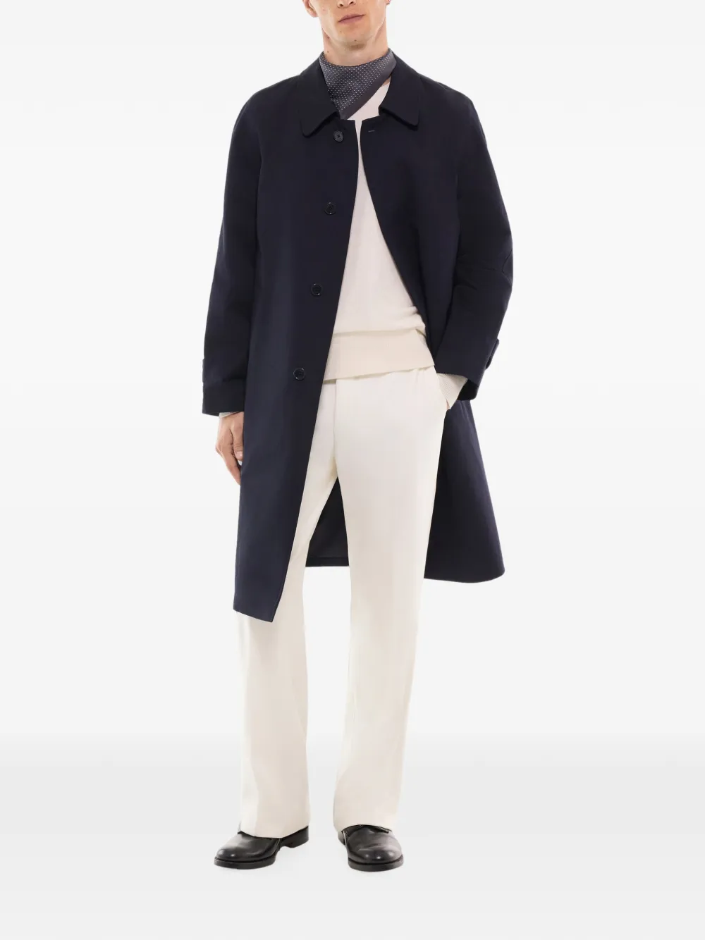 FURSAC Button-up trenchcoat Blauw