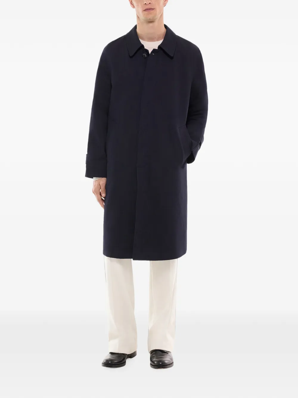 FURSAC Button-up trenchcoat Blauw