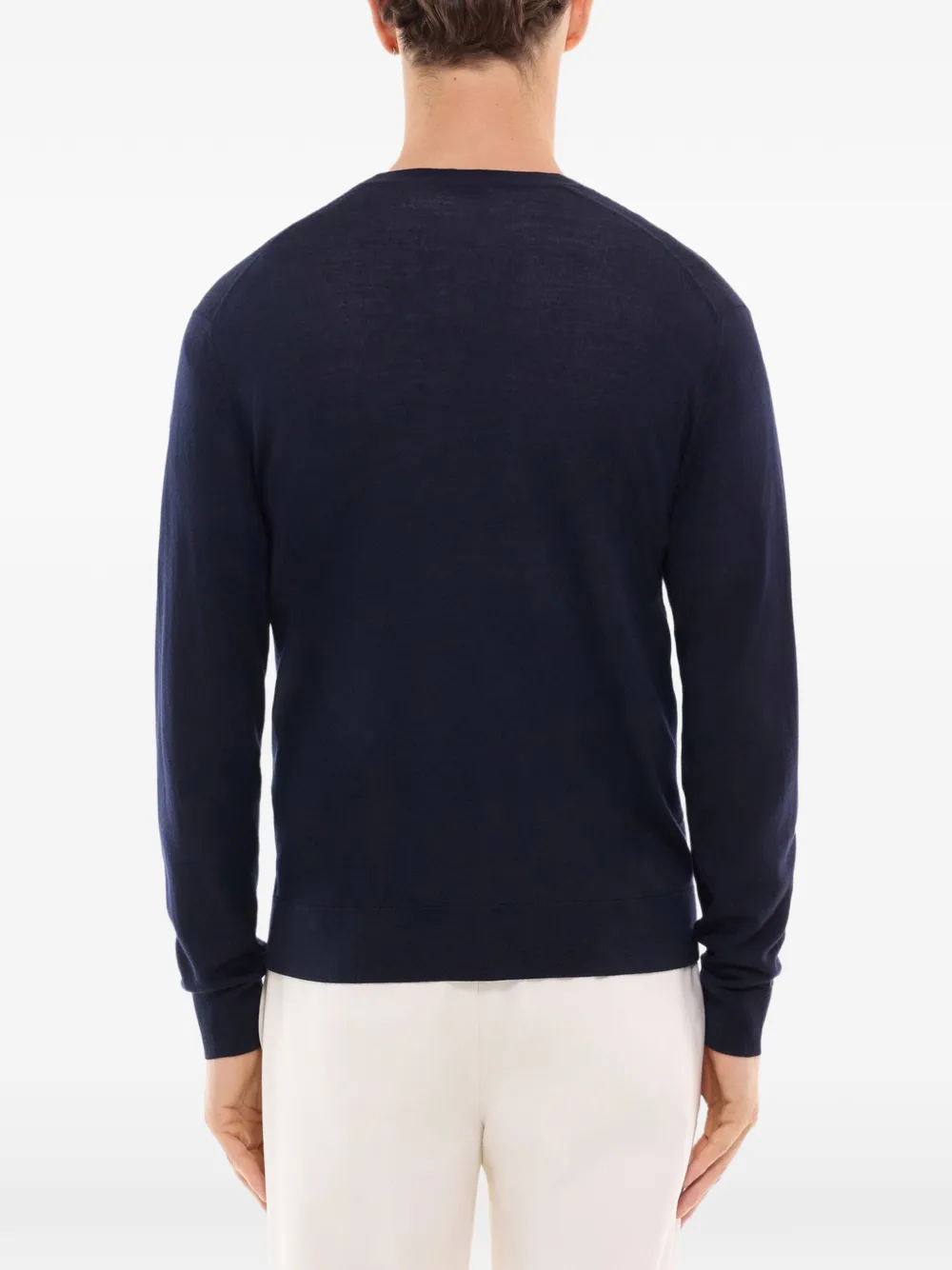FURSAC Vest met knopen en V-hals Blauw